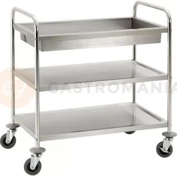 Kancelářský vozík Servírovací vozík s vanou 930 x 600 x 990 mm | NEUMARKER, 00-90266