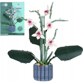 ostatní stavebnice Sada květinových Stavebnice Lotus Orchidej , 728 dílků, kytice Orchidej v květináči