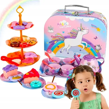 Čajová souprava NA ČAJ KÁVU ŠÁLKY KONVICE TALÍŘE KUCHYNĚ