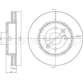 Brzdový kotouč Brzdový kotouč METELLI 23-1164C