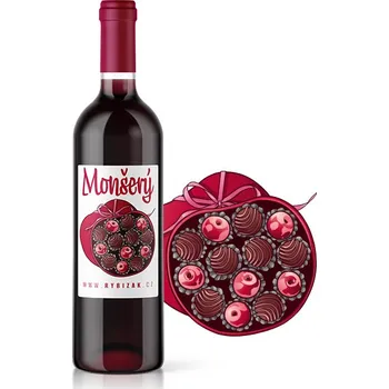 Víno Monšerý- z kakaových bobů 12% alk. | Rybízák.cz Čokoládové víno 12% alk.