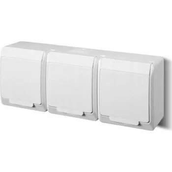 Elektrická zásuvka Elektrická Zásuvka hermetická Elektro-Plast Nasielsk bílá