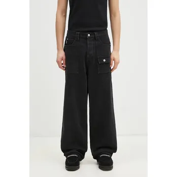 Dámské džíny Džíny PLEASURES Grind Baggy, 34, černá, 99X