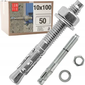 Hmoždinka Rychloupínací kotva do betonu M10 100mm ocelová s okem, rozpěrná 50 Ks