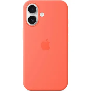 Pouzdro na mobilní telefon APPLE IPhone 16 Silicone pouzdro s magsafe-Tangerine MDGN4ZM/A