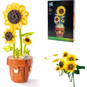 ostatní stavebnice Kytice čerstvých květin stavebnice slunečnice, 359 dílků