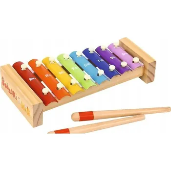 Dřevěná hračka Dřevěné xylofonové zvonkohry 18m+