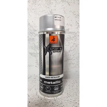 Barva ve spreji DRAGON Metalický lak ve spreji 400ml stříbrný