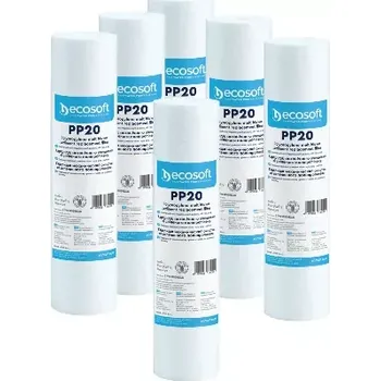 Filtrace vody SET filtračních PP vložek 10“ x 2,5“ x 20µm – 5+ 1 zdarma