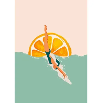 Obraz PUZZLE Mořská žena Vintage Retro + JMÉNO Krabička 120 dílků.