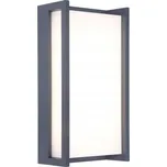 Venkovní nástěnné svítidlo Lutec šedé s integrovaným LED zdrojem 18 W