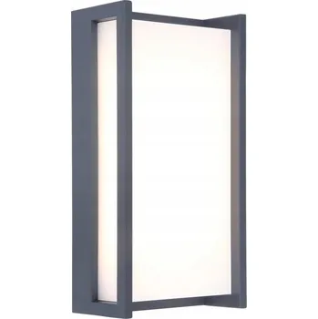 Venkovní osvětlení Venkovní nástěnné svítidlo Lutec šedé s integrovaným LED zdrojem 18 W