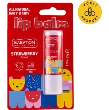 Péče o rty Babyton Dětský balzám na rty Jahoda (5 g) - i pro nejmenší děti