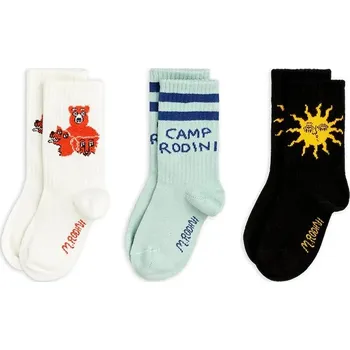 Dětské ponožky Mini Rodini Camp Rodini 3-pack 2566010500 modrá 50X, vel. 28/31