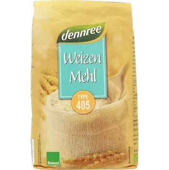 Mouka Dennree Pšeničná mouka typ 405 1 kg bio BIO VEGAN Množství: 1 ks