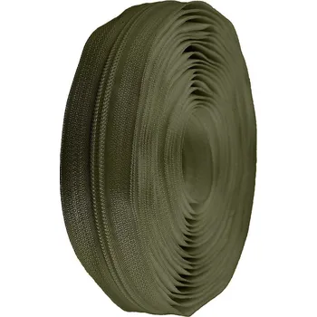 Zip Zip spirálový No 5 metráž pro jezdce typu POL, malé, 327 zelená olivová