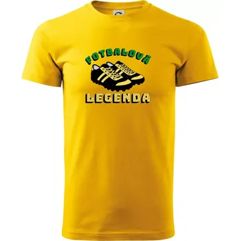 Fotbalová legenda kopačky - Triko extra velké (5-8XL) - 7XL ( Žlutá )