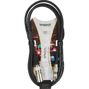 Audio kabel Bespeco BT2400 + prodloužená záruka 3 roky