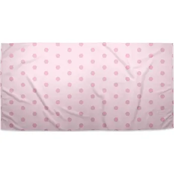 Ručník Sablio Ručník Růžové puntíky - 70x140 cm