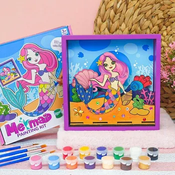 kreativní sada Sada na výrobu 3D obrázku - mořská víla