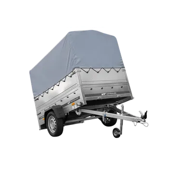 Auto-moto Lehký přívěs na pružinách 200x125 UNITRAILER GARDEN 201/R KIPP s bočnicemi BIS, rámem H-800 a šedým krytem