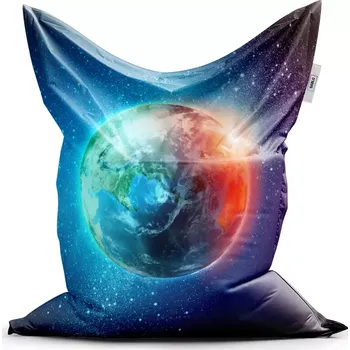 Sedací pytel Sablio Sedací vak Classic Země ve vesmíru - 150x100 cm