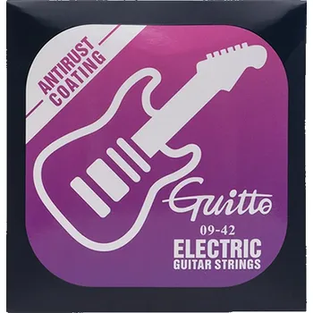 Strunný nástroj Guitto GSE-009 Electric Guitar Strings 9-42 + prodloužená záruka 3 roky