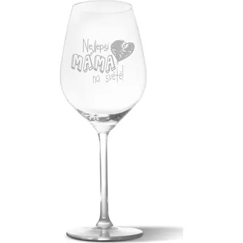 Víno Sablio Sklenička na víno Nejlepší máma na světě: 49 cl
