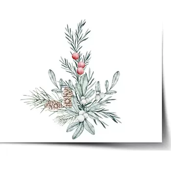 Plakát Sablio Plakát Zimní kytice - 60x40 cm