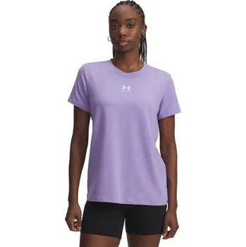 Dámské Tričko s krátkým rukávem UNDER ARMOUR UA RIVAL CORE SS 1383648-538 – Fialová L