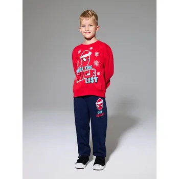 Oblečení a móda Sinsay - Vánoční tepláková souprava Spider-Man (mikina a kalhoty) - červená - 597CB-33X - 597CB-33X-116-1