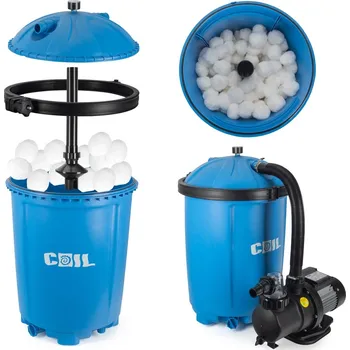 Bazénová filtrace Lebula Pískové čerpadlo pro bazén bestway intex. kapacita 8500l/h + filtrační kuličky aquallon 925g