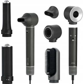 Fén FÉN KULMA 5 V 1 PRO 3 RYCHLOSTI IONIZACE 1300 W GRAFITOVÁ