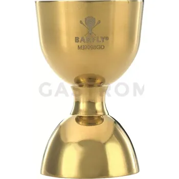 Trekingová hůl Barová odměrka s rovným okrajem, zlatá, 25/50 ml | BARFLY, Bell