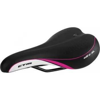 Sedlo na kolo CTM sedlo dásmké Elite (černá/cyklaménová )
