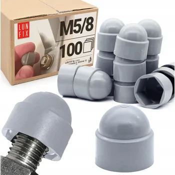 Šroub Krytka šroubu M5 šedá záslepka matice 100 Ks