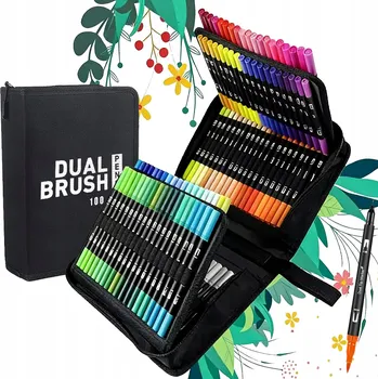 AKVARELOVÉ POPISOVAČE SADA 100 KS FIXY Fixy Popisovače Omyvatelné + POUZDRO