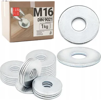 Matice Podložka Lun Fix pozink DIN 9021 M16 25 ks 1 kg