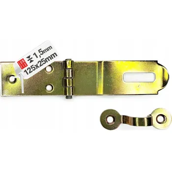 zadlabací zámek Závora pozink na bránu/branku 125x25 1,5mm WRZ0