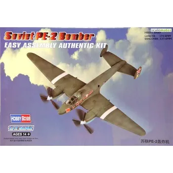Plastikový model Plastikový model letadla Hobby Boss 80296 Soviet PE-2 Bomber1:72