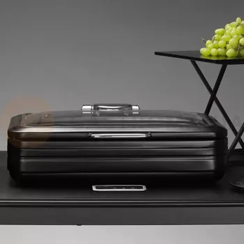 Gymnastický kůň Indukční ohřívač se skleněným víkem, GN 1/1 | FINE DINE, De Luxe Black