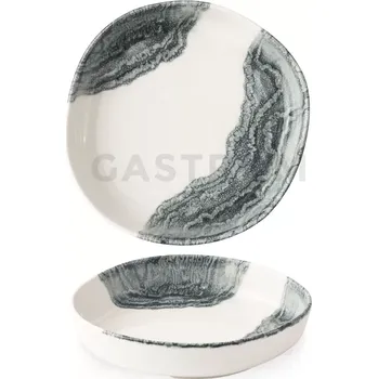 Talíř Organický talíř s vysokým okrajem, 230 mm | CHURCHILL, Tide Black