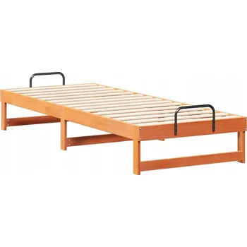 Ložnice Rám postele Hnědá 80 x 200 cm Masivní borové dřevo