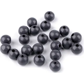 Korálek Dřevěné korálky Ø14 mm, Balení 20 g, Varianta 2 (Ø14 mm) růžová