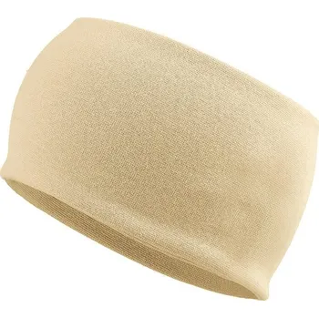 Čepice Bavlněná čelenka široká - 37 krémová světlá
