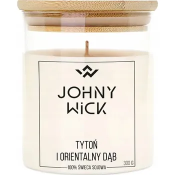 Svíčka Sójová vonná svíčka Tabák a orientální dub Johny Wick 1 ks