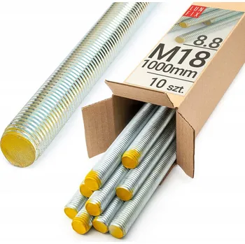 Závitová tyč ZÁVITOVÁ TYČ ŠROUBOVICE M18 POZINK 1000MM tř. 8.8