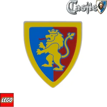 Stavebnice LEGO LEGO® Příslušenství k figurkám LEGO ŠTÍT trojúhelníkový šedý / LEV 3846pb063