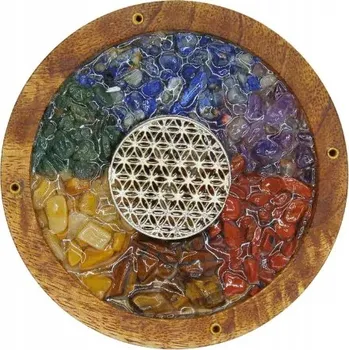 Obraz Kulatá podložka pod vonné tyčinky s ametystem