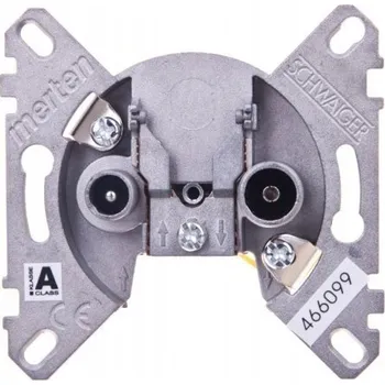 Elektrická zásuvka Anténní zásuvka nástěnná Schneider Electric bílá